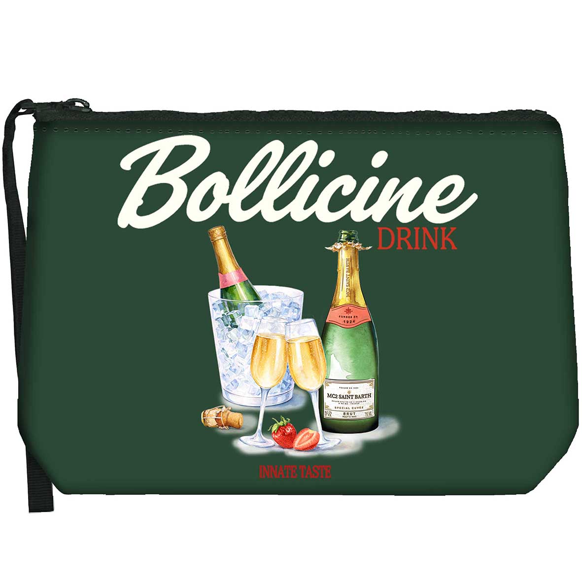 MC2 Saint Barth | Pochette Unisex Aline W Recipe List Bollicine 51 | Fantasia Cocktail | ALI0002-03209M