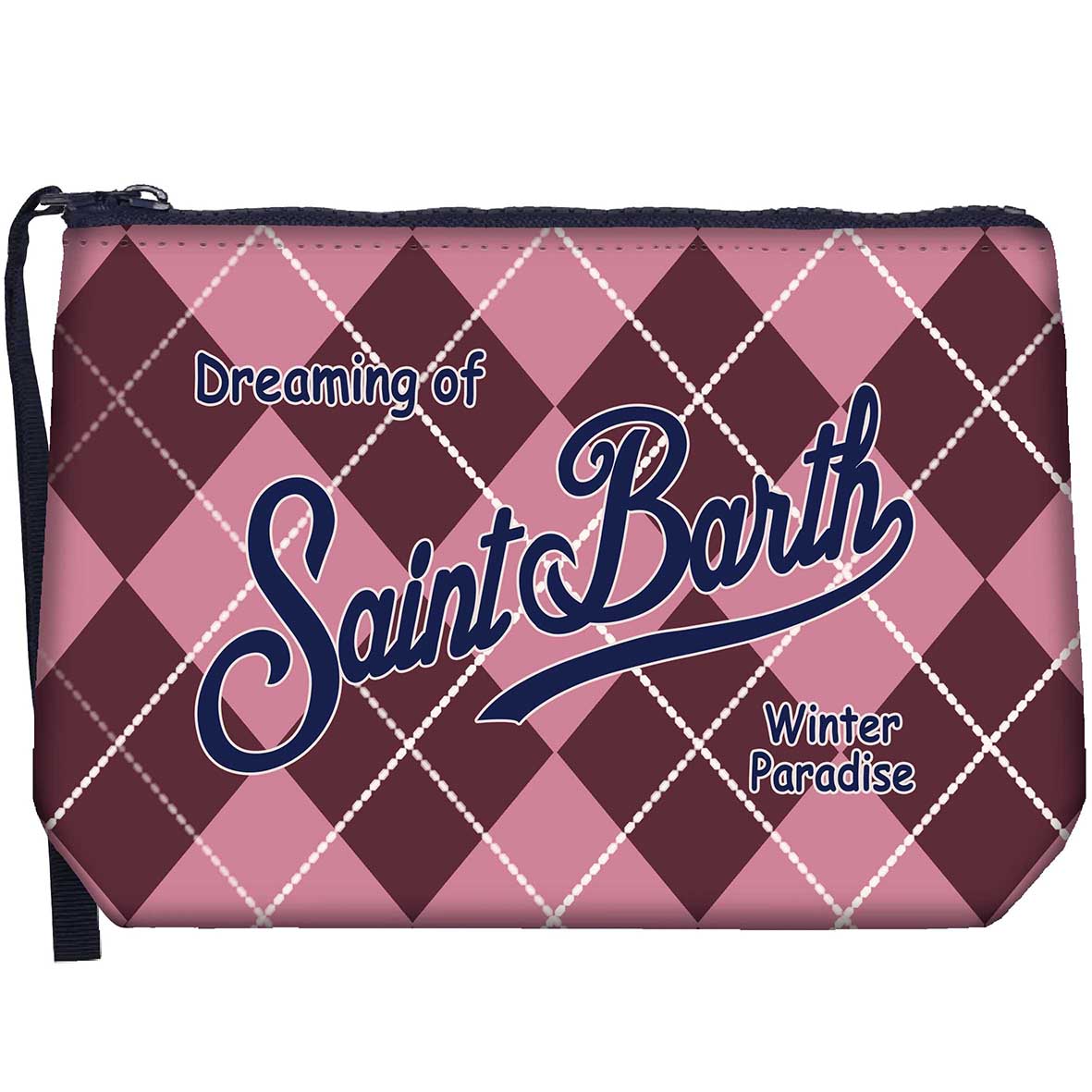 MC2 Saint Barth | Pochette Donna Aline W Argyle 4521 | Fantasia Geometrica a Rombi | ALI0002-03755M
