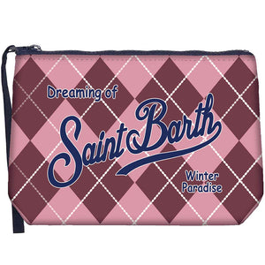 MC2 Saint Barth | Pochette Donna Aline W Argyle 4521 | Fantasia Geometrica a Rombi | ALI0002-03755M