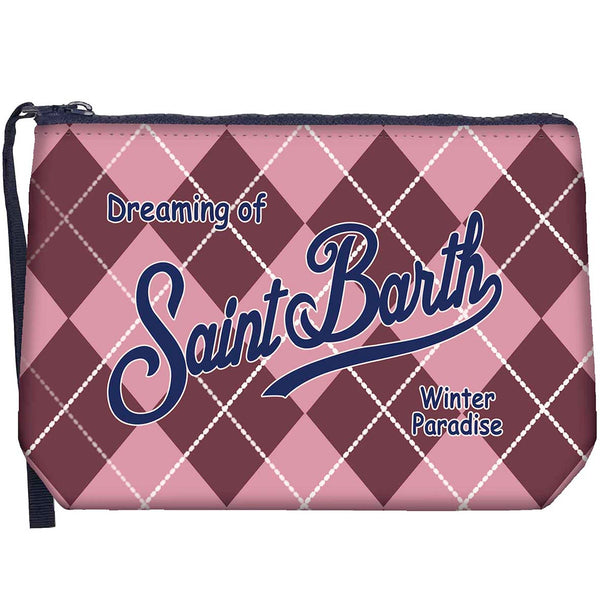MC2 Saint Barth | Pochette Donna Aline W Argyle 4521 | Fantasia Geometrica a Rombi | ALI0002-03755M
