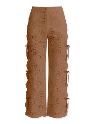 Mc2 Saint Barth Wide Leg Pants With Side Open Kibi Sangallo Round 19 - Kii0001