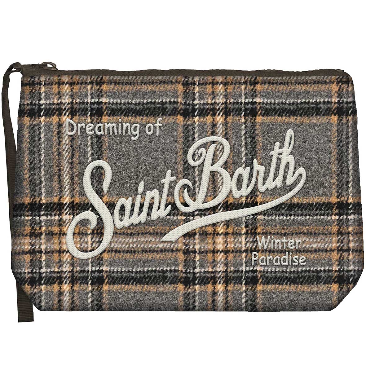 MC2 Saint Barth | Pochette Unisex Aline Wool Tartan 1519 EMB | Fantasia Scozzese a Quadri | ALI0022-00321M