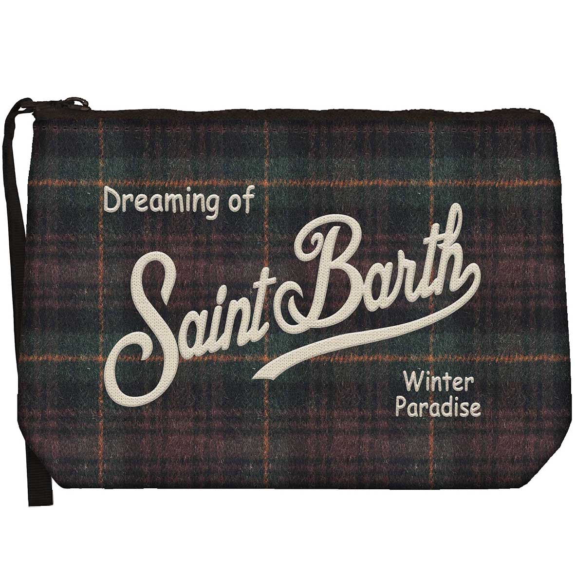 MC2 Saint Barth | Pochette Unisex Aline Wool Tartan 5118 EMB | Fantasia Scozzese a Quadri | ALI0022-00468M
