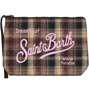 MC2 Saint Barth | Pochette Donna Aline Wool Tartan 4511 EMB | Fantasia Scozzese a Quadri | ALI0022-01822M