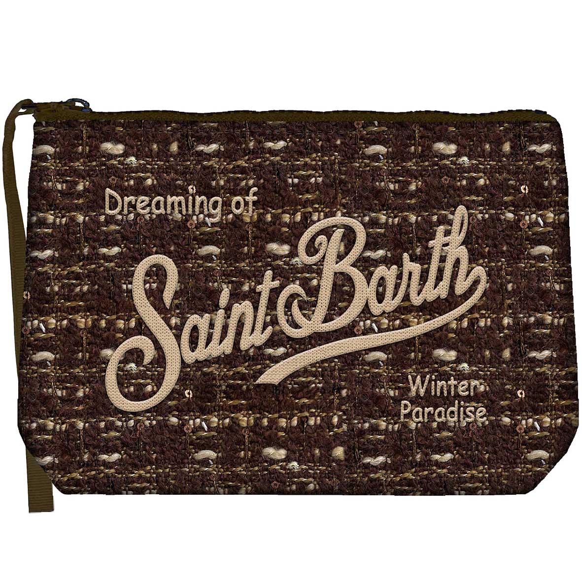 MC2 Saint Barth | Pochette Donna Aline Tweed con Ricamo | ALI0027-04136M