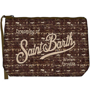 MC2 Saint Barth | Pochette Donna Aline Tweed con Ricamo | ALI0027-04136M