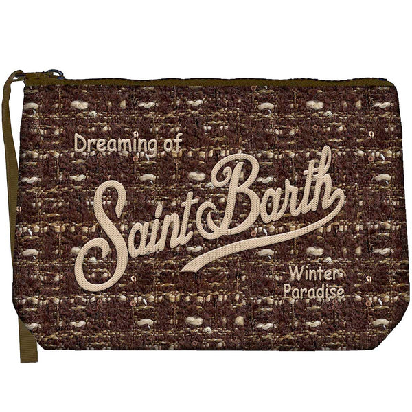 MC2 Saint Barth | Pochette Donna Aline Tweed con Ricamo | ALI0027-04136M
