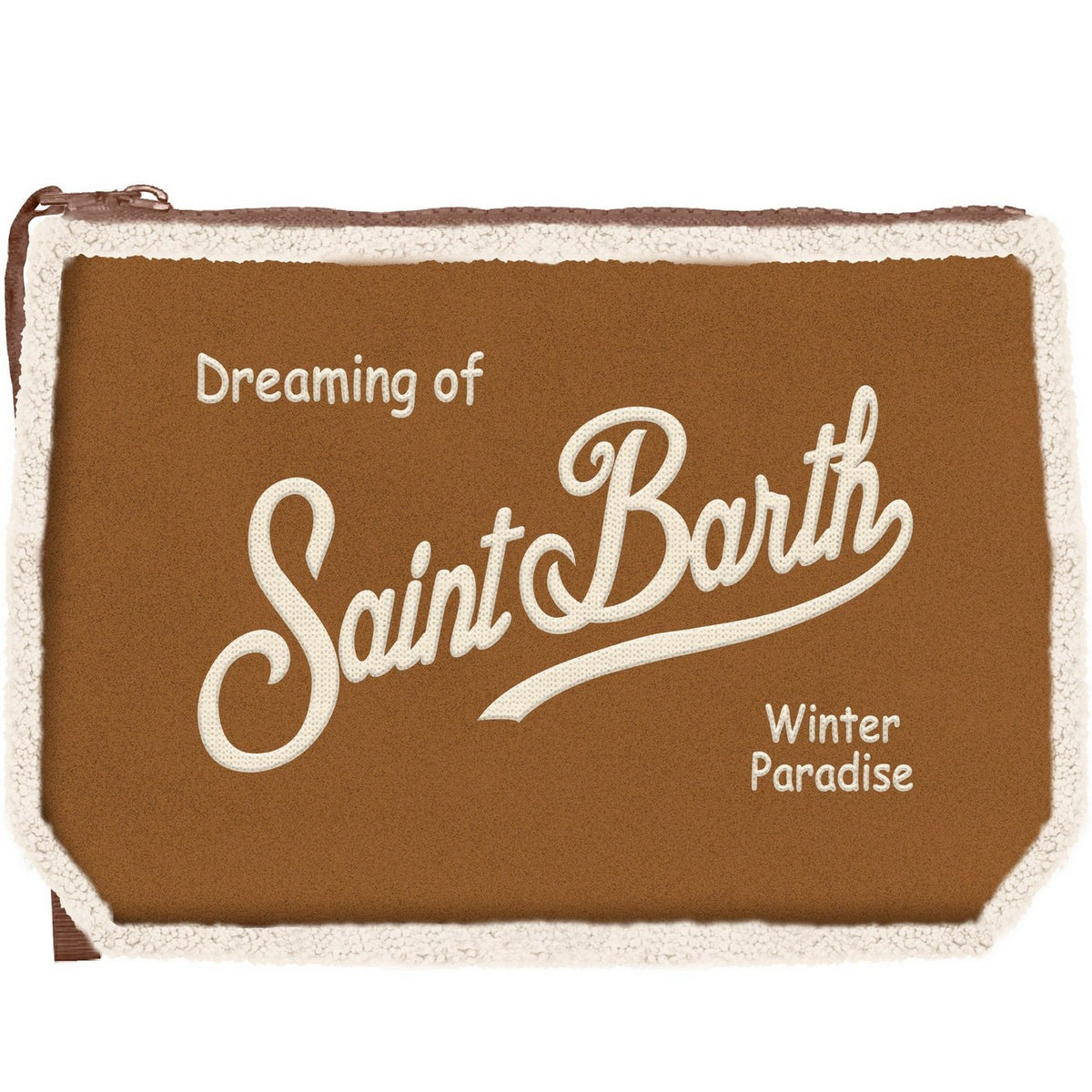 MC2 Saint Barth | Pochette Donna Aline Shearling con Ricamo | ALI0033-01970M