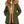 Carica l'immagine nel Visualizzatore galleria, MC2 Saint Barth | Parka Donna Brenna Wax Verde Militare con Cappuccio e Bordo in Pelliccia | BNN0003-00223M
