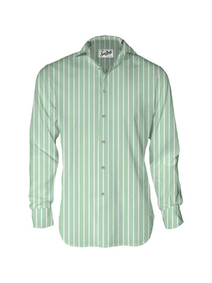 Mc2 Saint Barth Cotton Voile Shirt Chemise Ice Stripes Tiny 53 - Lcm0001