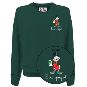 MC2 Saint Barth Maglia Uomo Heron Light Zio Paperone Pago Verde 51 HER0024-00162M