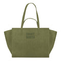 MC2 Saint Barth Borsa Donna Jour Bag Midi Suede 52 Verde Oliva in Effetto Camoscio JOBAM01-00662M