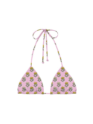 Mc2 Saint Barth Full Adjustable Triangle Bikini Top With Removable Padding Leah Anokhi Bloom 2182 - Leh0001