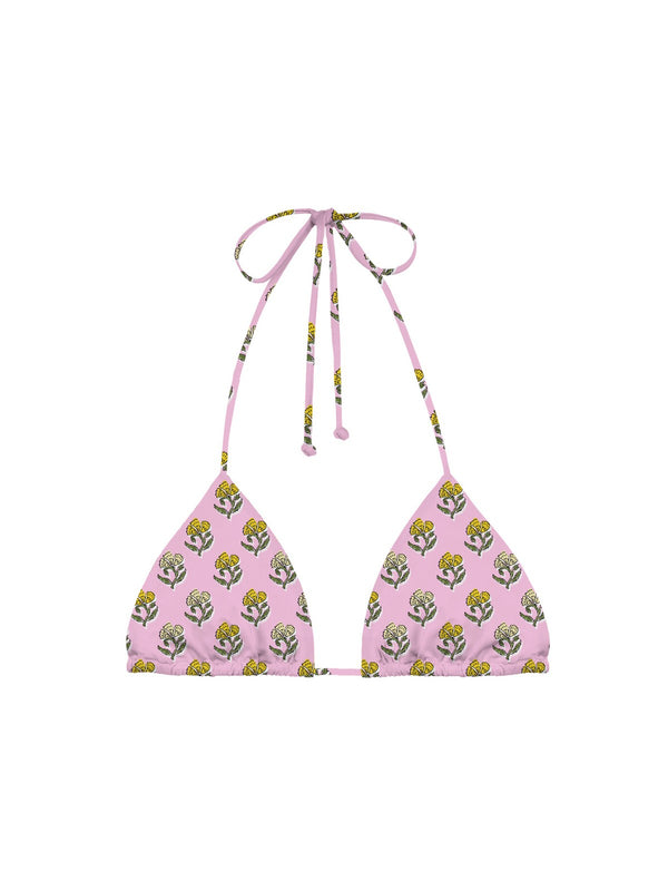 Mc2 Saint Barth Full Adjustable Triangle Bikini Top With Removable Padding Leah Anokhi Bloom 2182 - Leh0001