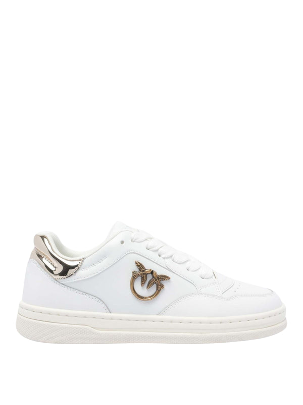 Pinko Shoes | Sneakers Mandy 11 Donna | Bianco e Oro White Gold | SS0077P108