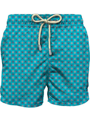Mc2 Saint Barth Ultralight Stretch Swim Short Lighting Micro Stretch Celestie Tie 32 - Lig0016
