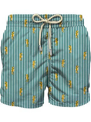 Mc2 Saint Barth Ultralight Stretch Swim Short Lighting Micro Stretch Hippocampe Stripes S 5191 - Lig0016