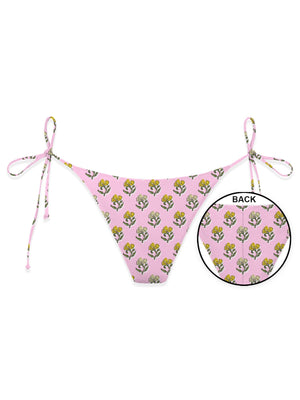 Mc2 Saint Barth Cheeky Bottom With Self- Tie Fastenings Marielle Anokhi Bloom 2182 - Mrl0001