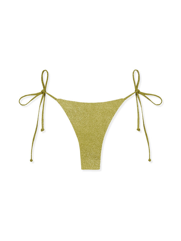 Mc2 Saint Barth Cheeckiest Bottom With Self-Tie Fastenings Norah Shiny Strass Zebra 54 - Nora001
