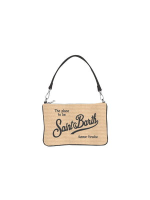 Mc2 Saint Barth Pochette Parisienne Mini Straw 1100 Emb - Parm002