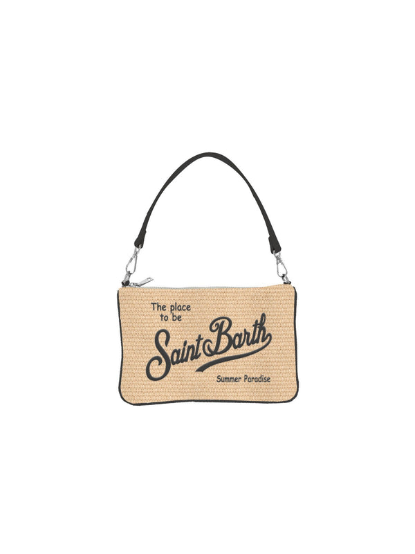 Mc2 Saint Barth Pochette Parisienne Mini Straw 1100 Emb - Parm002