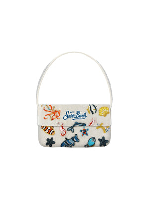 Mc2 Saint Barth Pearl Shoulder Bag Pearl Shoulder Bag Sb Undersea Shiny 10 Emb - Perl003