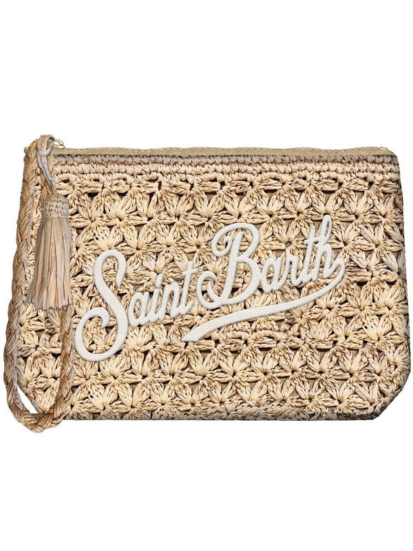 Mc2 Saint Barth Pochette Raffia Pouch 11 Wave Emb - Rafp001