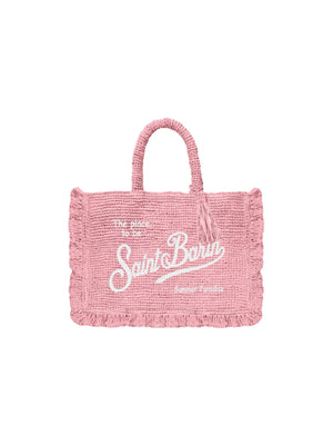 Mc2 Saint Barth Bag In Raffia Raffia Volant Mid 21 Emb - Rafv001
