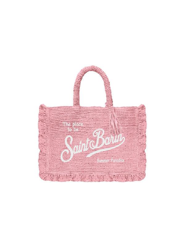 Mc2 Saint Barth Bag In Raffia Raffia Volant Mid 21 Emb - Rafv001