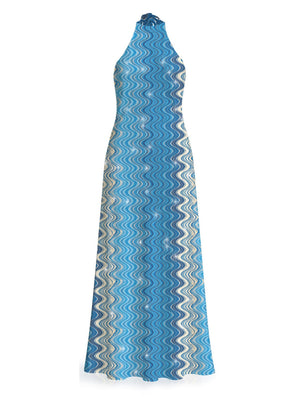 Mc2 Saint Barth Long Dress Tony R Rachel Sea Wave Soft 32 - Toy0001
