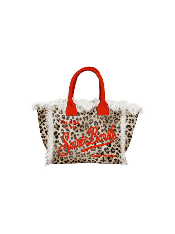 Mc2 Saint Barth Small Bag With Strap Vanity Mini Sand Leopard 0041 - Vami001