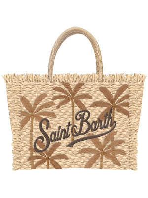 Mc2 Saint Barth Shoulder Bag Vanity Straw N Palm 18 Emb - Vani021