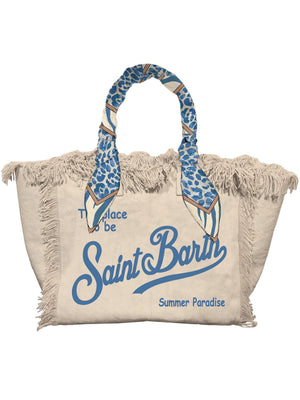 Mc2 Saint Barth Shoulder Bag Vanity Foulard Blue Safari 1136 - Vani045