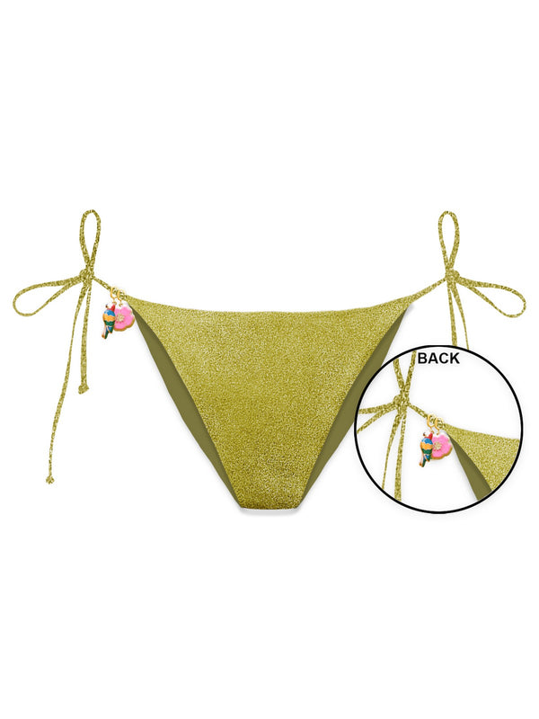 Mc2 Saint Barth Normal Coverage Bottom With Self- Tie Fastenings Virgo Shiny Charms 54 - Vir0001