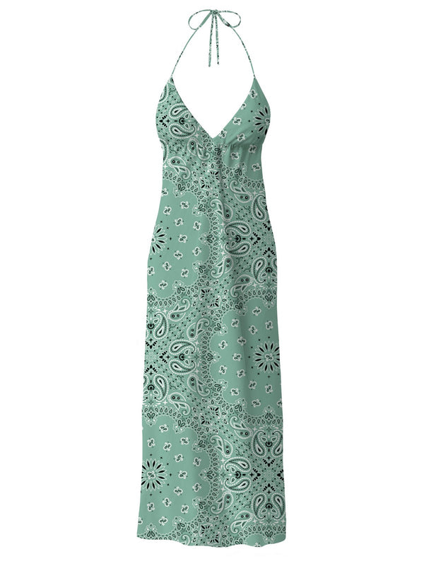 Mc2 Saint Barth Long Dress Zucky Silk Voile Bandanna Round 53 - Zuk0001