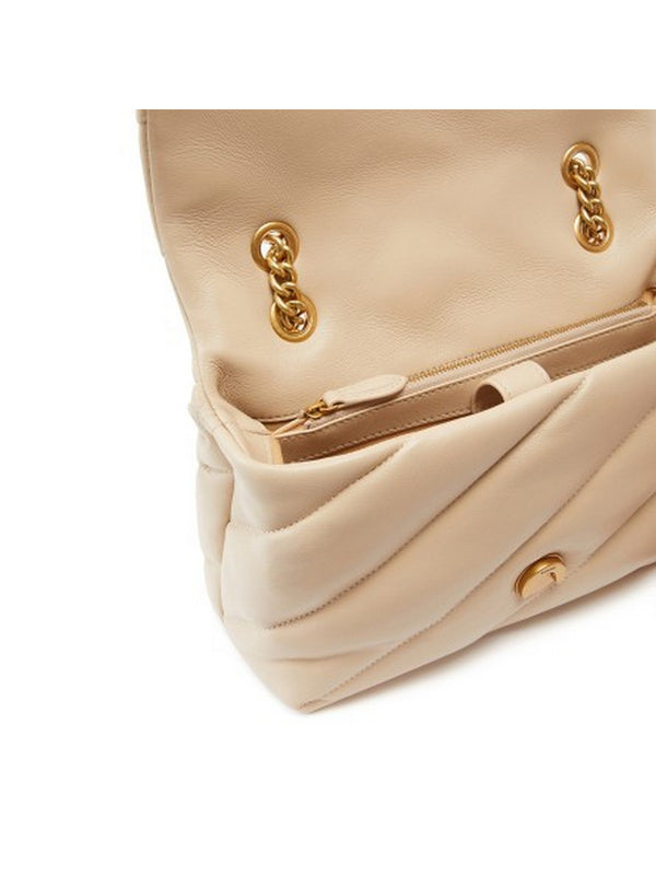 Pinko Love Bag Borse Love Puff Classic Cl Sheep Nap Beige - 100038-A0F2-C50Q