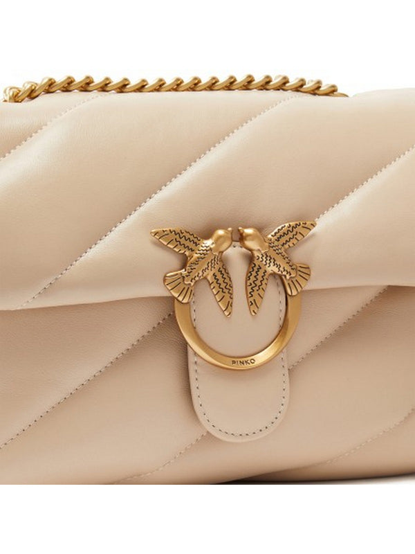 Pinko Love Bag Borse Love Puff Classic Cl Sheep Nap Beige - 100038-A0F2-C50Q