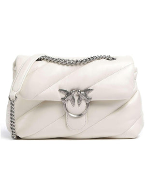Pinko Love Bag Borse Love Puff Classic Cl Sheep Nap Bianco - 100038-A0F2-Z14Q