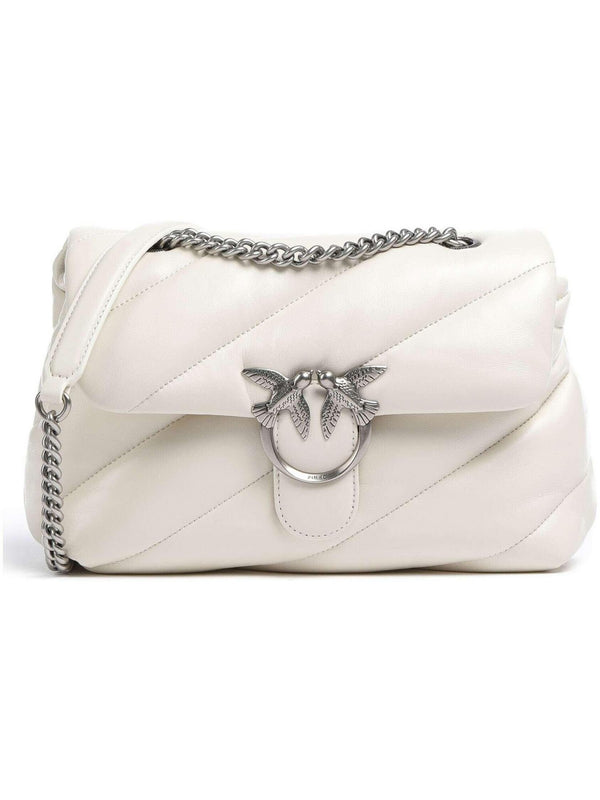 Pinko Love Bag Borse Love Puff Classic Cl Sheep Nap Bianco - 100038-A0F2-Z14Q