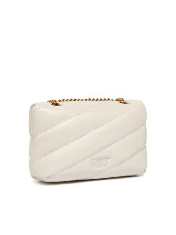 Pinko Love Bag Borse Love Puff Baby Cl Sheep Nappa Bianco - 100040-A0F2-Z14Q