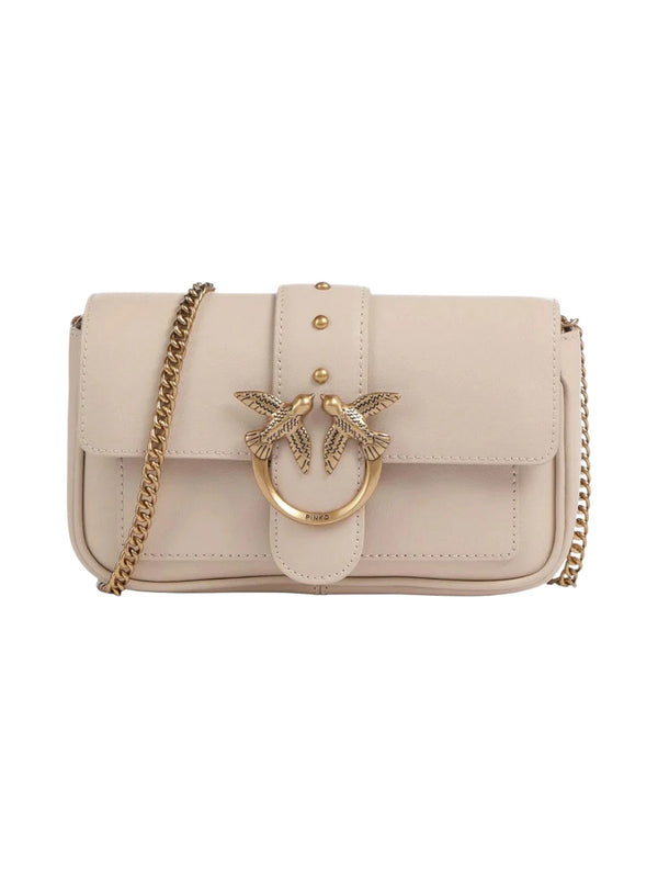 Pinko Love Bag Borse Love One Pocket C Vitello Seta Beige - 100061-A0F1-C50Q