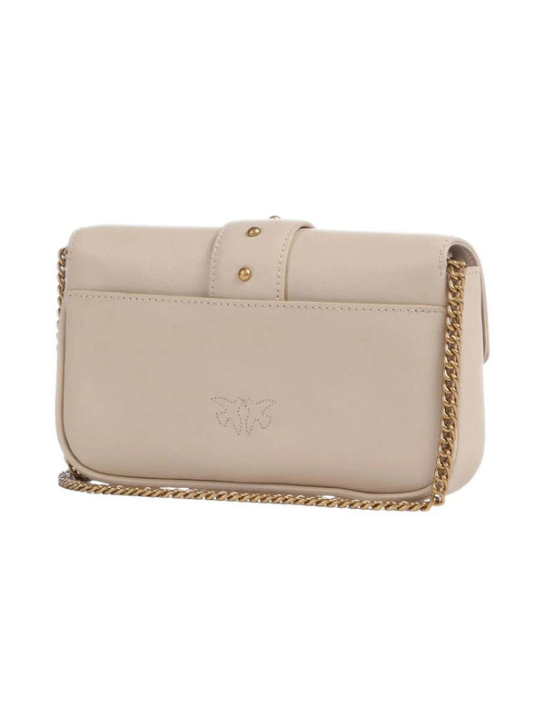 Pinko Love Bag Borse Love One Pocket C Vitello Seta Beige - 100061-A0F1-C50Q