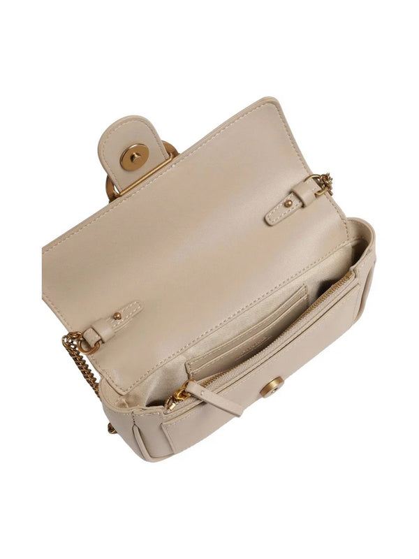 Pinko Love Bag Borse Love One Pocket C Vitello Seta Beige - 100061-A0F1-C50Q