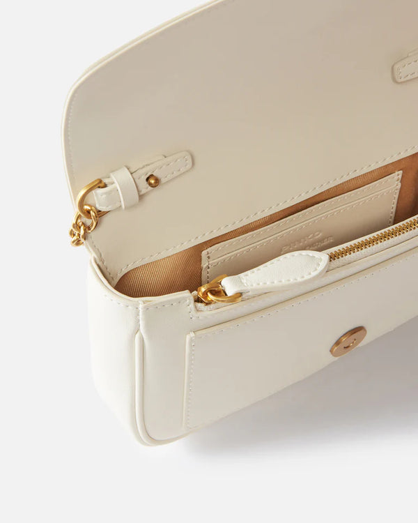 Pinko Love Bag Borse Love One Pocket C Vitello Seta Bianco - 100061-A0F1-Z14Q