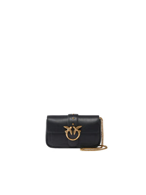 Pinko Love Bag Borse Love One Pocket C Vitello Seta Nero - 100061-A0F1-Z99Q