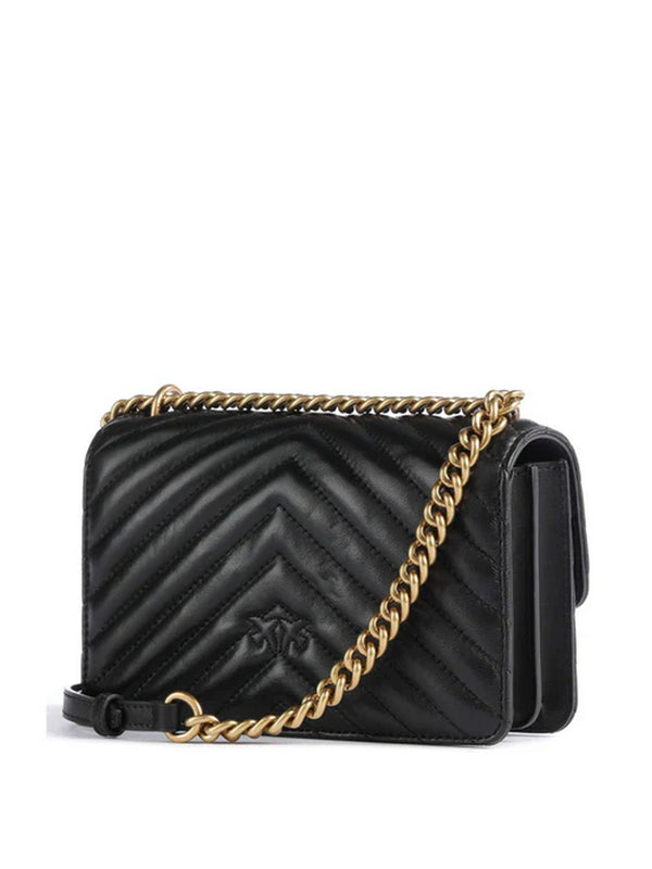 Pinko Love Bag Borse Love One Mini Dc Sheep Nappa C Nero - 100074-A0GK-Z99Q