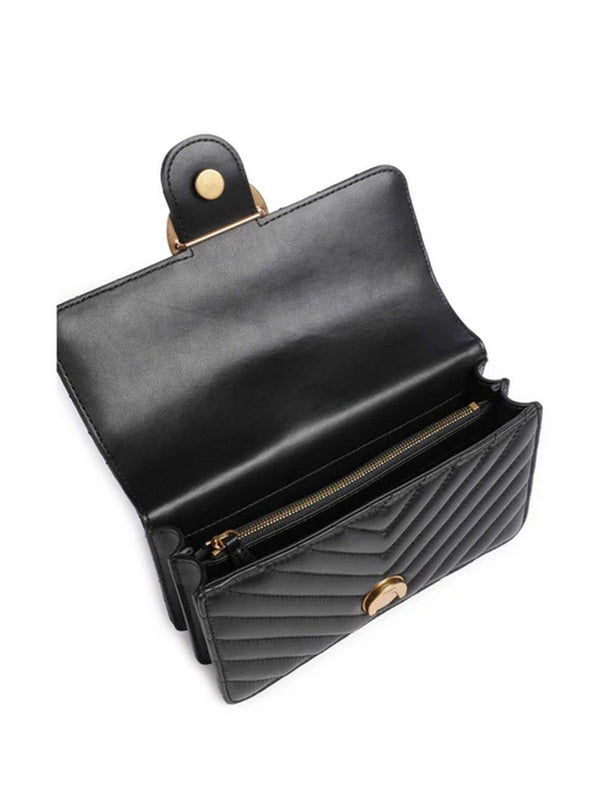Pinko Love Bag Borse Love One Mini Dc Sheep Nappa C Nero - 100074-A0GK-Z99Q