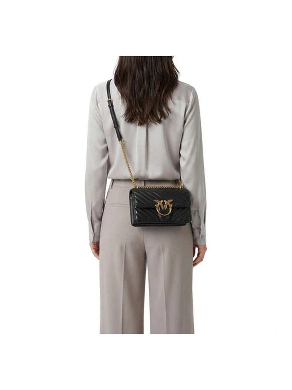 Pinko Love Bag Borse Love One Mini Dc Sheep Nappa C Nero - 100074-A0GK-Z99Q