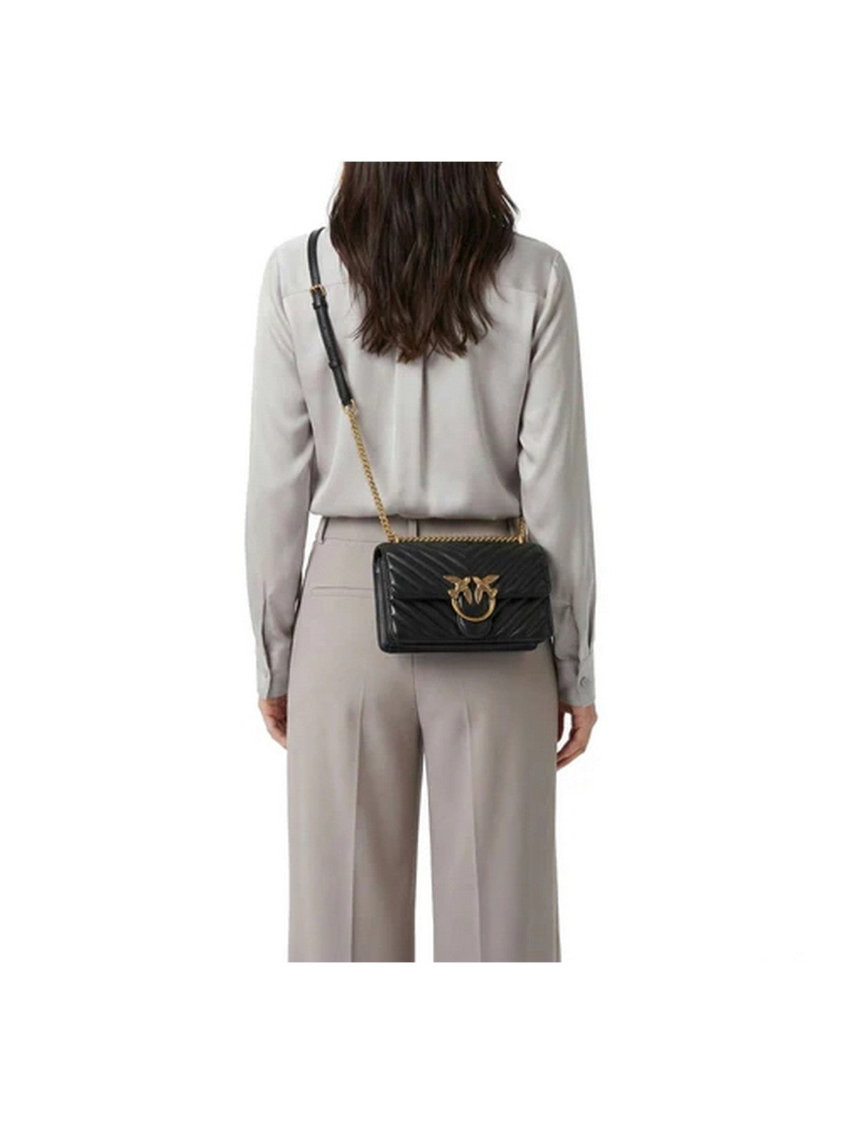 Pinko Love Bag Borse Love One Mini Dc Sheep Nappa C Nero - 100074-A0GK-Z99Q