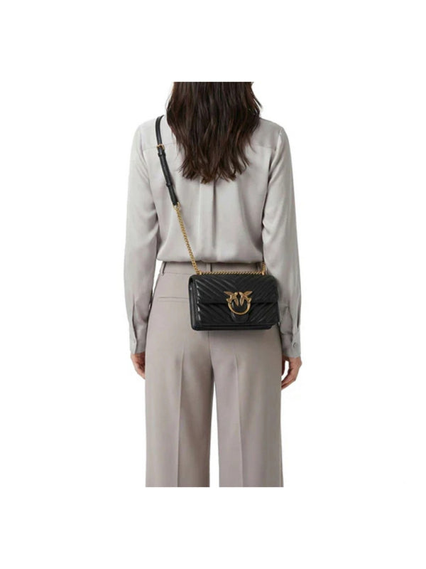 Pinko Love Bag Borse Love One Mini Dc Sheep Nappa C Nero - 100074-A0GK-Z99Q
